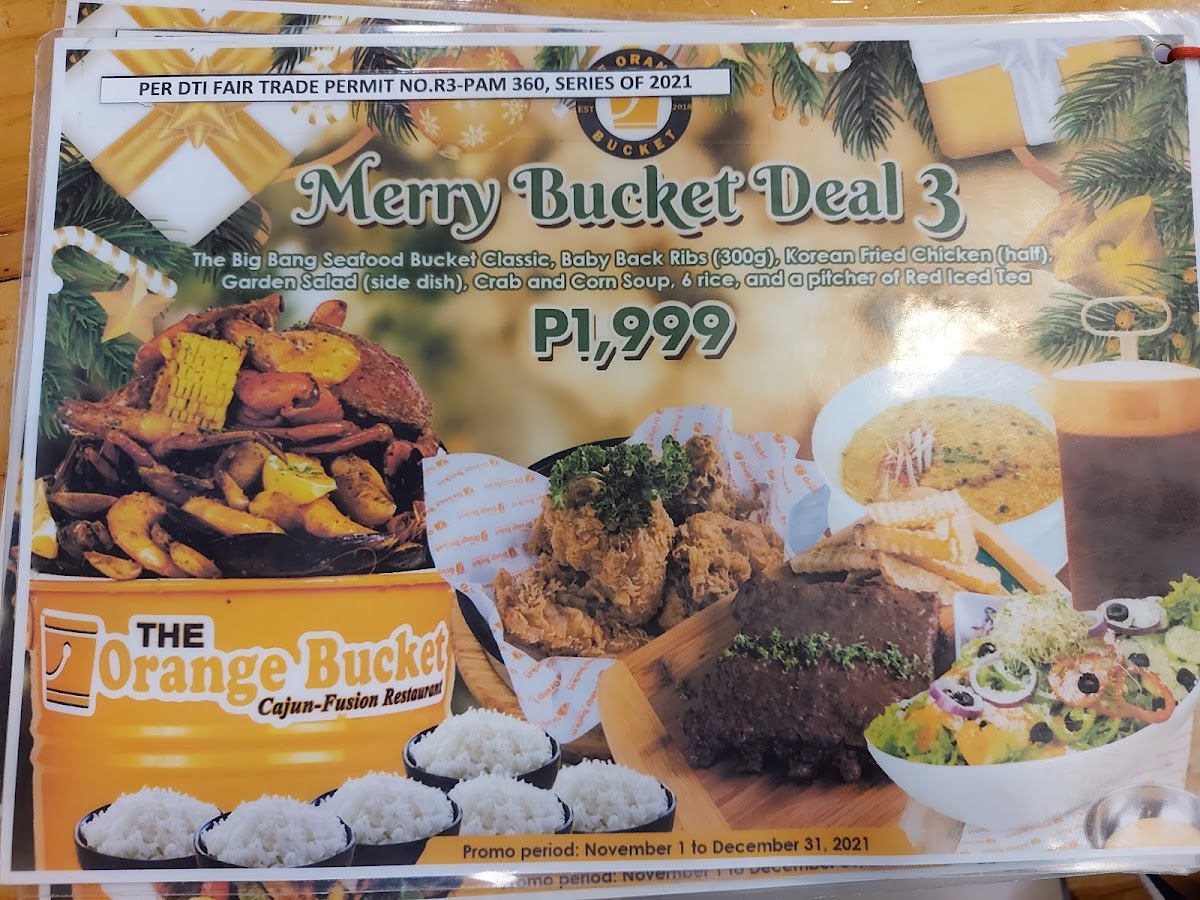 Menu The Orange Bucket, Cajun-Fusion Restaurant-3